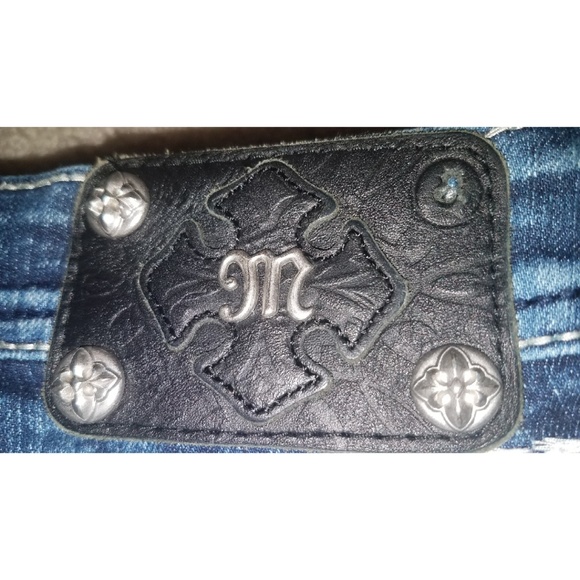 Miss Me Bootcut Bling Glitter Jeans 29X30 - Picture 3 of 7